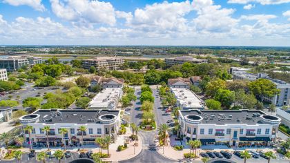 Aerial view at MAA Town Park Reserve luxury apartment homes in Orlando, FL