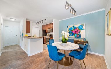 Model unit dining room at MAA Windermere in Orlando, FL