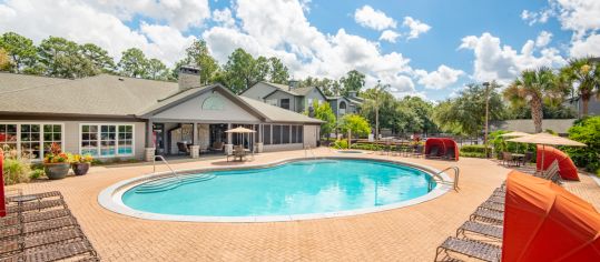 Pool at Verandas at Southwood luxury apartment homes in Tallahassee, FL