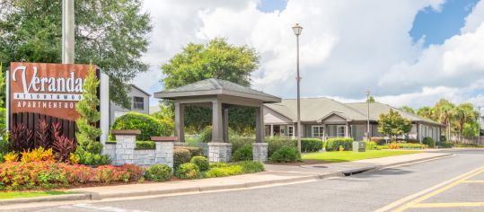 Entry at Verandas at Southwood luxury apartment homes in Tallahassee, FL