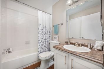 Bathroom at MAA Belmere luxury apartment homes in Tampa, FL