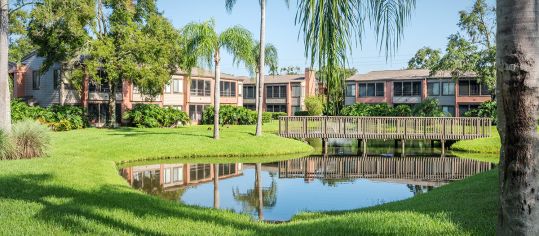 Exterior Lake 2 at Belmere luxury apartment homes in Tampa, FL