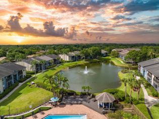 Pond at MAA Indio Point luxury apartments homes in Brandon, FL