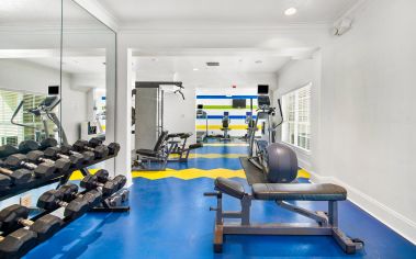 Gym at MAA Bay View luxury apartment homes in Tampa, FL