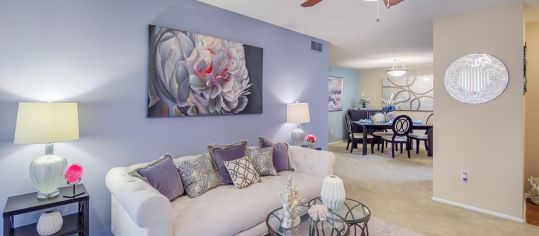 Living Room at MAA Brandon luxury apartment homes in Tampa, FL