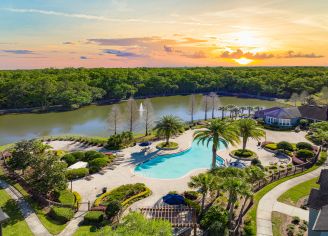 Aerial Pool Shot at MAA Seven Oaks in Tampa, FL