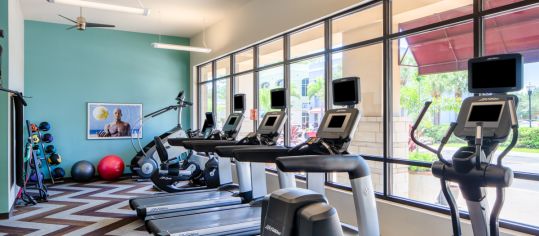 Fitness center 2 at MAA SoHo Square luxury apartment homes in Tampa, FL