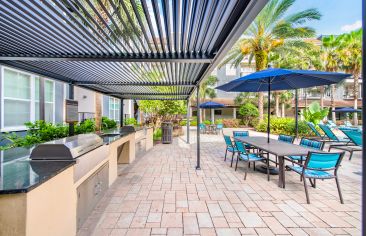 Outdoor grilling at MAA Soho Square in Tampa, FL