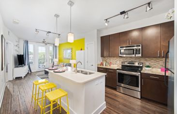 Wide angle kitchen at MAA Soho Square in Tampa, FL