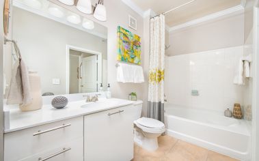 Bathroom at MAA Brookwood luxury apartment homes in Atlanta, GA