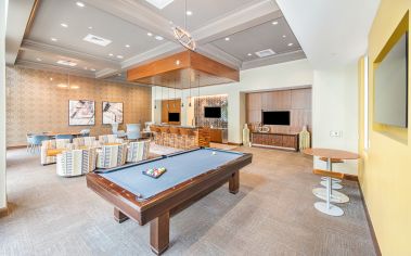 Billiards at MAA Centennial Park luxury apartment homes in Atlanta, GA