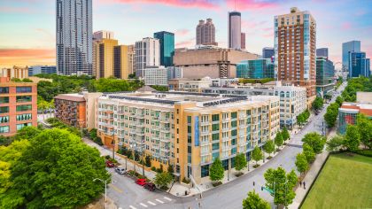 Exterior at MAA Centennial Park luxury apartment homes in Atlanta, GA