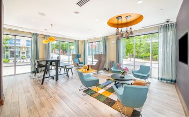 Wifi lounge at MAA Centennial Park luxury apartment homes in Atlanta, GA