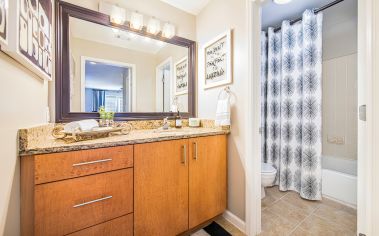 Bathroom at MAA Chastain luxury apartment homes in Atlanta, GA