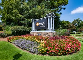 Signage at MAA Chastain luxury apartment homes in Atlanta, GA