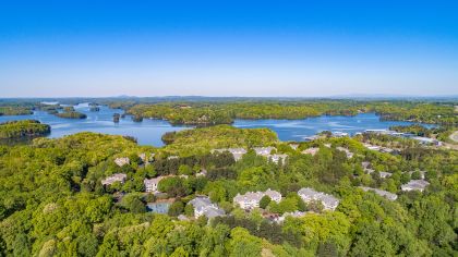 Aerial view 3 at MAA Lake Lanier luxury apartment homes in Gainesville, GA