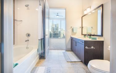 Bathroom at MAA Lenox luxury apartment homes in Atlanta, GA