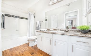 Interior Bathroom at MAA McDaniel Farm luxury apartment homes in Atlanta, GA