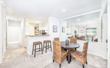 Dining area at MAA McDaniel Farm luxury apartment homes in Atlanta, GA