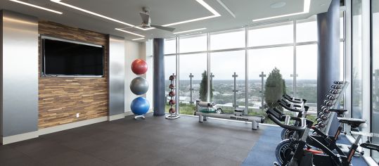 Fitness Studio at MAA Midtown luxury apartment homes in Atlanta, GA