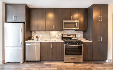 Kitchen at MAA Midtown luxury apartment homes in Atlanta, GA