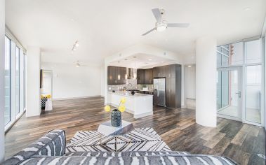 Living Room 2 Pit at MAA Midtown luxury apartment homes in Atlanta, GA