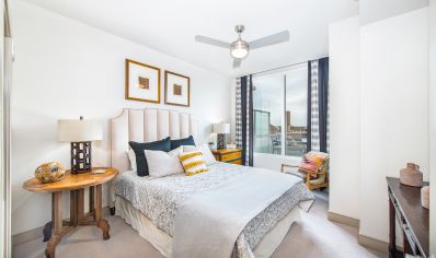 Bedroom at MAA Midtown luxury apartment homes in Atlanta, GA