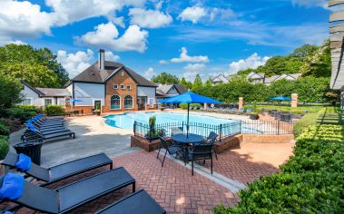 Olympic sized pool view at MAA Milstead in Atlanta, GA