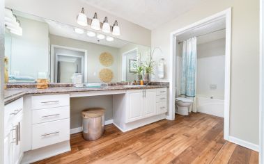 Bathroom at MAA Mount Vernon luxury apartment homes in Atlanta, GA