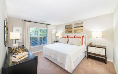 Bedroom at MAA Mount Vernon luxury apartment homes in Atlanta, GA