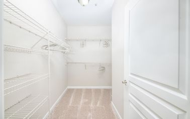 Closet at MAA Riverside luxury apartment homes in Atlanta , GA