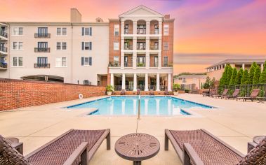 Outdoor swimming pool 1 at MAA Riverside luxury apartment homes in Atlanta , GA