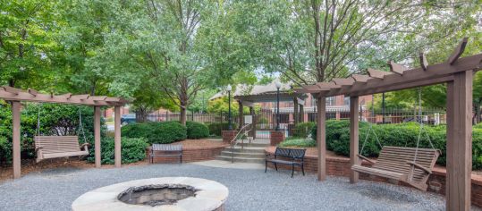 Fire pit at MAA Shiloh luxury apartment homes in Atlanta, GA