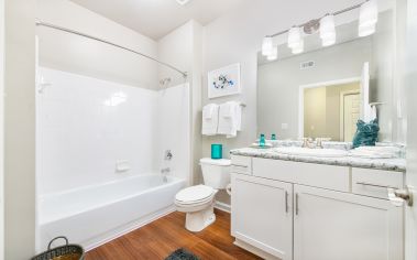 Bathroom at MAA Spring luxury apartment homes in Smyrna, GA