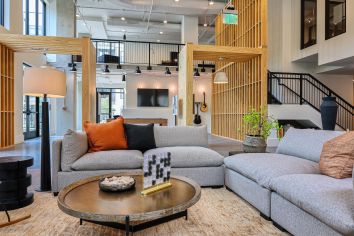 Clubhouse at MAA West Midtown luxury apartment homes in Atlanta, GA