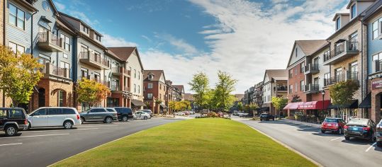 Exterior at MAA West Village luxury apartment homes in Atlanta, GA