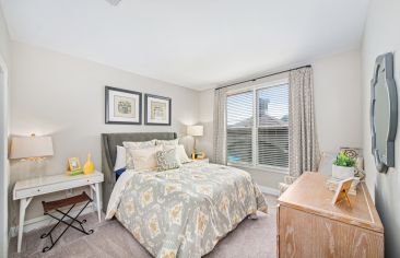 Bedroom at MAA West Village luxury apartment homes in Smyrna, GA