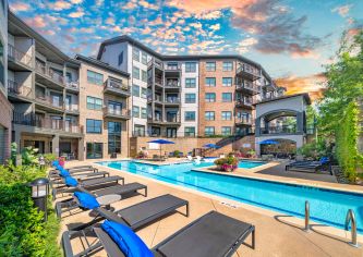 Pool at MAA West Village luxury apartment homes in Smyrna, GA