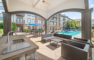 Pool Lounge at MAA West Village luxury apartment homes in Smyrna, GA