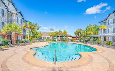 Pool at Colonial Grand at Godley Lake luxury apartment homes in Savannah, GA