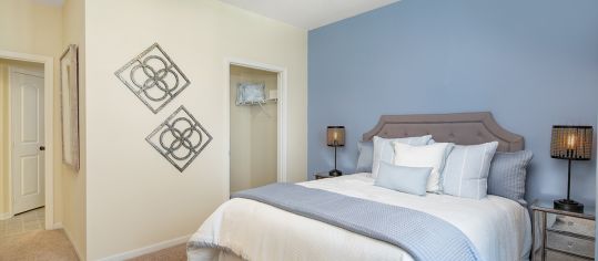 Bedroom 1 at Colonial Grand at Godley Lake luxury apartment homes in Savannah, GA