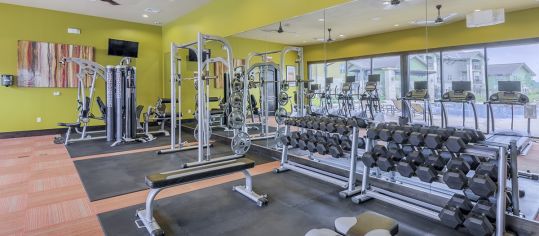 Fitness Center 2 at Ranch at Prairie Trace luxury apartment homes in Overland Park Kansas City, KS