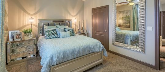 Bedroom 2 at Ranch at Prairie Trace luxury apartment homes in Overland Park Kansas City, KS