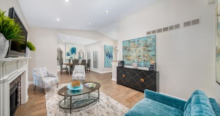 Clubhouse at MAA Mansion luxury apartment homes in Raleigh, NC