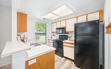 Model kitchen at Stonemill Village in Louisville, KY