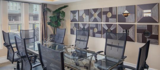 Conference Room at MAA 1225 luxury apartment homes in Charlotte, NC