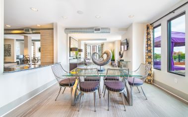 Clubhouse kitchen at MAA 1225 luxury apartment homes in Charlotte, NC