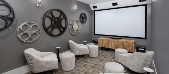 Movie Theater at MAA 1225 luxury apartment homes in Charlotte, NC