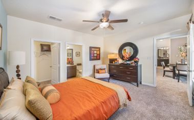 Model bedroom at MAA Ayrsley in Charlotte, NC