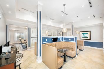 Business center at MAA Ayrsley luxury apartment homes in Charlotte, NC